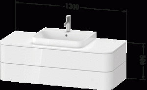 Happy D.2 Тумба под консольную раковину, подвесная 29