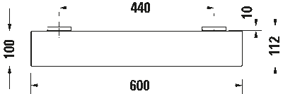 Karree Стеклянная полочка 8