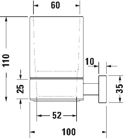Karree Держатель для стакана 9