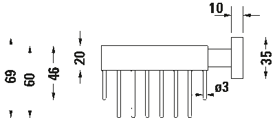 Karree Корзинка для мыла хром 8