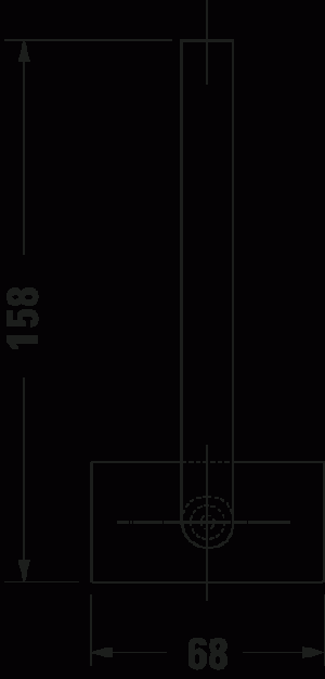 Karree Запасной держатель для туалетной бумаги хром 8