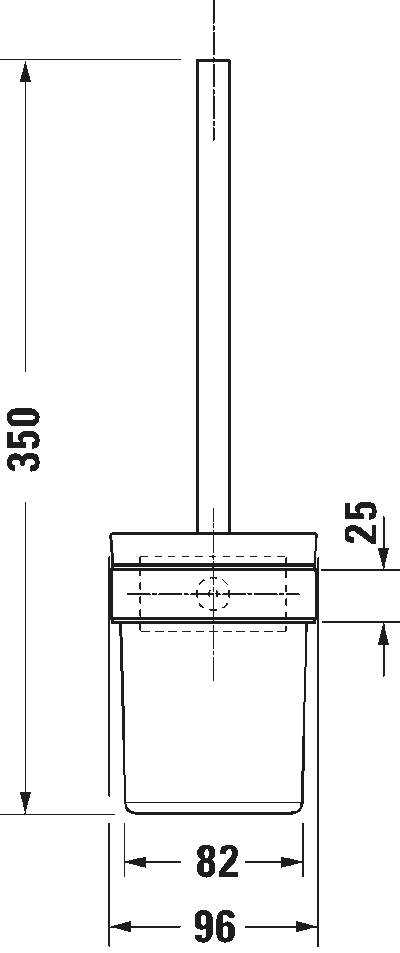 Karree Ершик для унитаза для подвесного монтажа 9