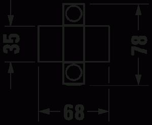 Karree Полотенцедержатель с двумя подвижными ручками хром 9