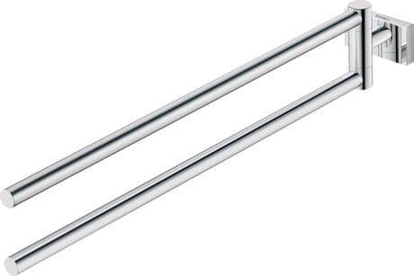 Karree Полотенцедержатель с двумя подвижными ручками хром