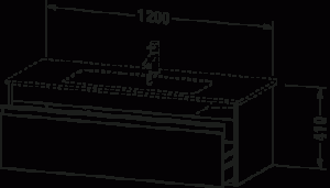 Ketho Тумба под раковину подвесная 28