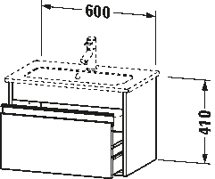 Ketho Тумба под раковину подвесная 16