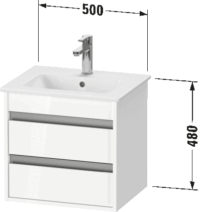 Ketho Тумба под раковину подвесная 16