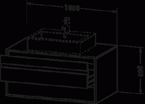 Ketho Тумба под консольную раковину, подвесная 16