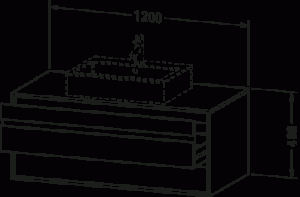 Ketho Тумба под консольную раковину, подвесная 16