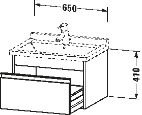 Ketho Тумба под раковину, подвесная 20