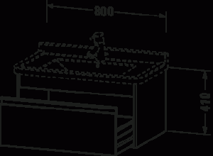 Ketho Тумба под раковину подвесная 20