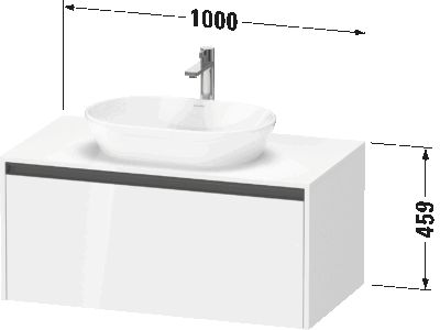 Ketho.2 Тумба под консольную раковину, подвесная 19