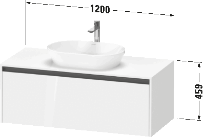 Ketho.2 Тумба под консольную раковину, подвесная 19