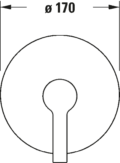 B.2 Однорычажный смеситель  скрытого монтажа Включает: видимые части без комплекта для скрытого монтажа 7