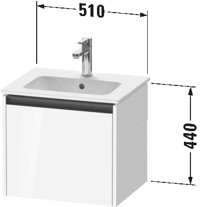 Ketho.2 Тумба под раковину, подвесная 19