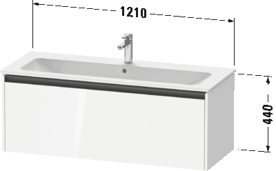 Ketho.2 Тумба под раковину подвесная 19