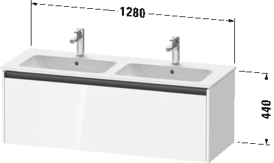 Ketho.2 Тумба под раковину подвесная 19