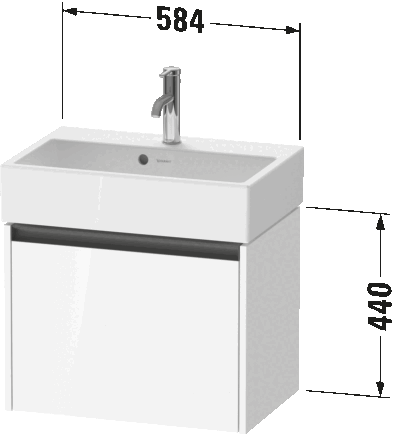 Ketho.2 Тумба под раковину подвесная 19