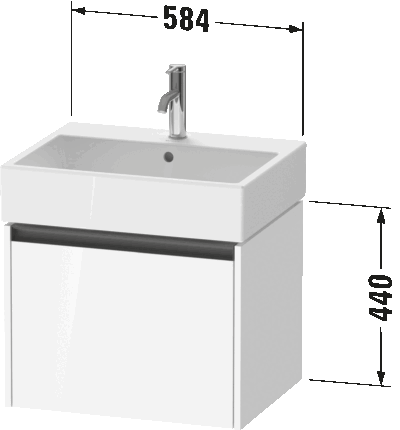Ketho.2 Тумба под раковину подвесная 19