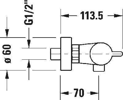 B.2 Термостатический  смеситель душа для открытого монтажа 6