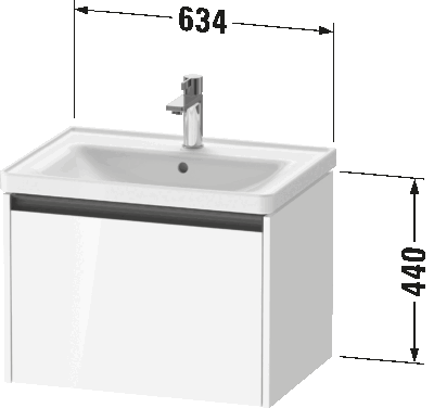 Ketho.2 Тумба под раковину подвесная 19