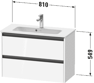 Ketho.2 Тумба под раковину подвесная 19