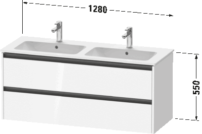 Ketho.2 Тумба под раковину подвесная 19