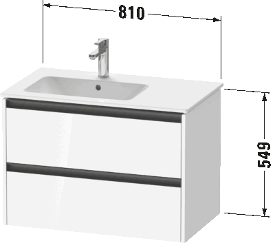Ketho.2 Тумба под раковину подвесная 19