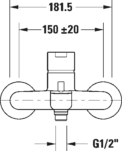 B.2 Однорычажный смеситель для ванны открытый монтаж 8