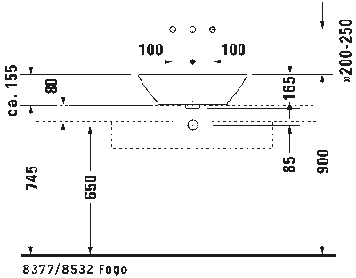 Bacino Раковина с переливом 7