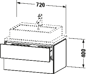 L-Cube Тумба под консольную раковину, подвесная 28