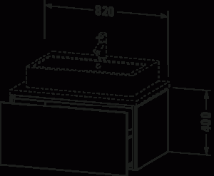 L-Cube Тумба под консольную раковину, подвесная 28