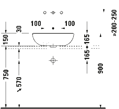 Foster Раковина с переливом 6