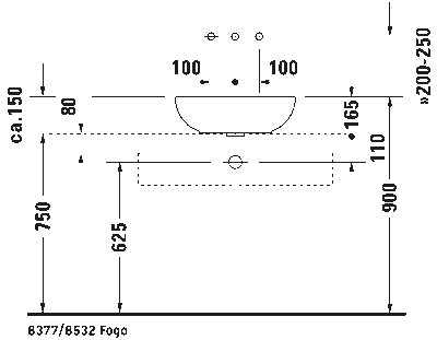 Foster Раковина с переливом 8