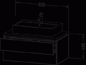 L-Cube Тумба под консольную раковину, подвесная 28