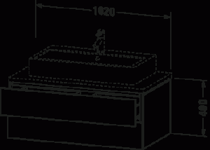 L-Cube Тумба под консольную раковину, подвесная 28