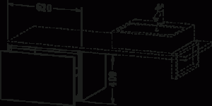 L-Cube Тумба под консоль 28