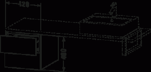 L-Cube Тумба под консоль 28