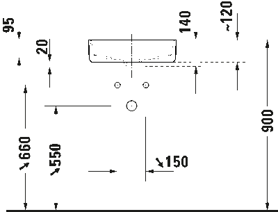 Bento Starck Box Умывальник 8