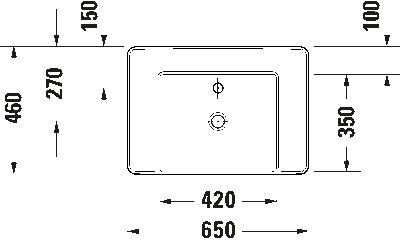 Bento Starck Box Накладная раковина 8