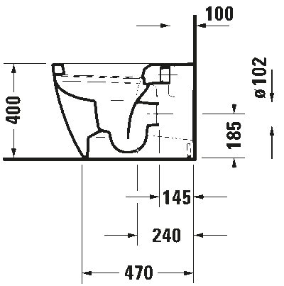 Bento Starck Box Унитаз напольный в комплекте с Сиденьем плавного опускания 5