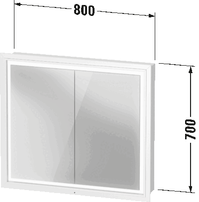 L-Cube Зеркальный шкаф 4