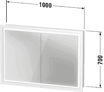 L-Cube Зеркальный шкаф 4