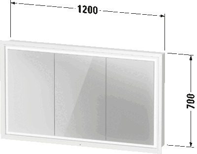 L-Cube Зеркальный шкаф 4