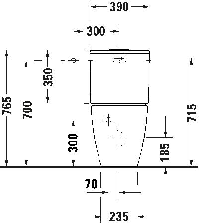 Bento Starck Box Унитаз напольный (с бачком) в комплекте с Сиденьем плавного опускания 3
