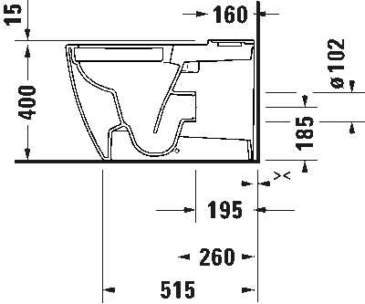 Bento Starck Box Унитаз напольный (с бачком) в комплекте с Сиденьем плавного опускания 4