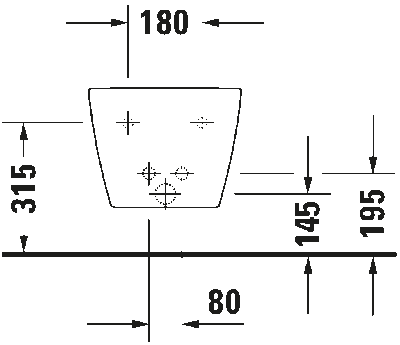 Bento Starck Box Биде подвесное с переливом 5