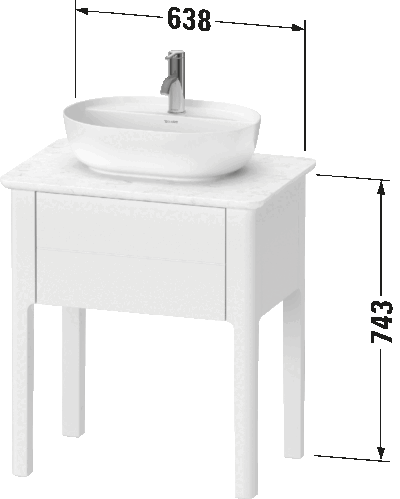 Luv Тумба под консольную раковину, напольная 10