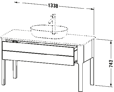 Luv Тумба под консольную раковину, напольная 18