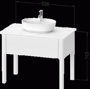 Luv Тумба под консольную раковину, напольная 14